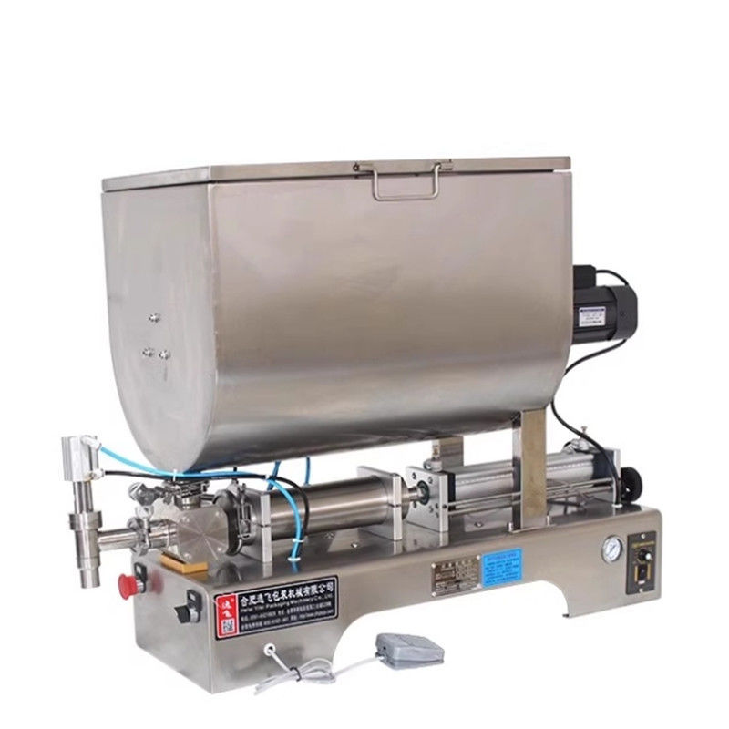 1100*480*800 mm Máquina de enchimento pneumática horizontal para molho de aço inoxidável 304