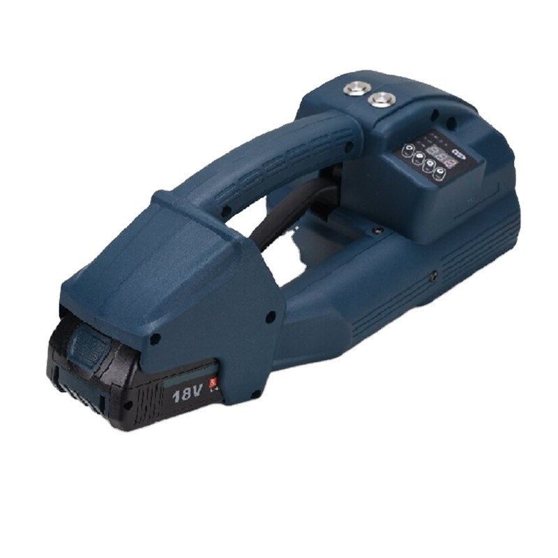 Máquina de enrolamento automático de correias a motor elétrico para cinturão de plástico PET PP de 10-16 mm