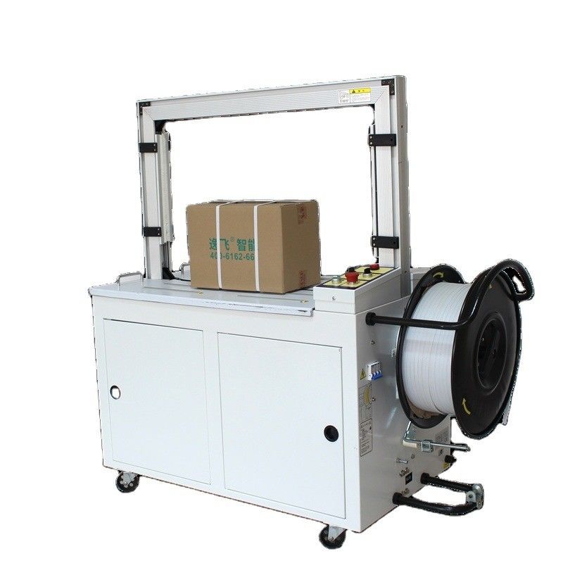 Máquina automática de amarração de PP para caixas de cartão 1000W/10A Máquina de amarração de 3 motores