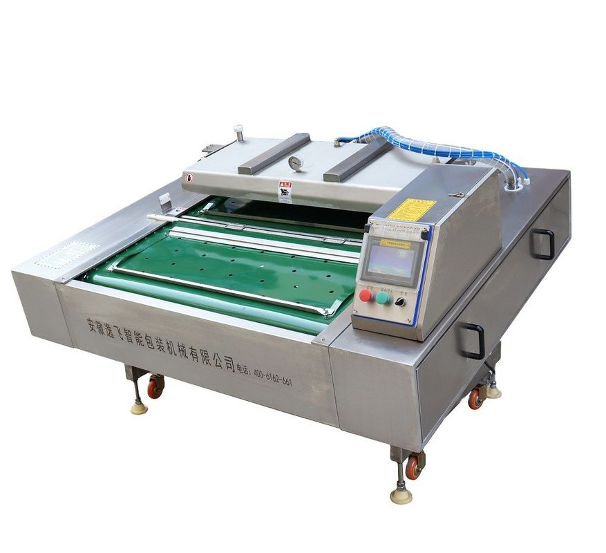 Máquina de embalagem em vácuo contínua de tipo de cinto para vedação industrial de frutas e carnes