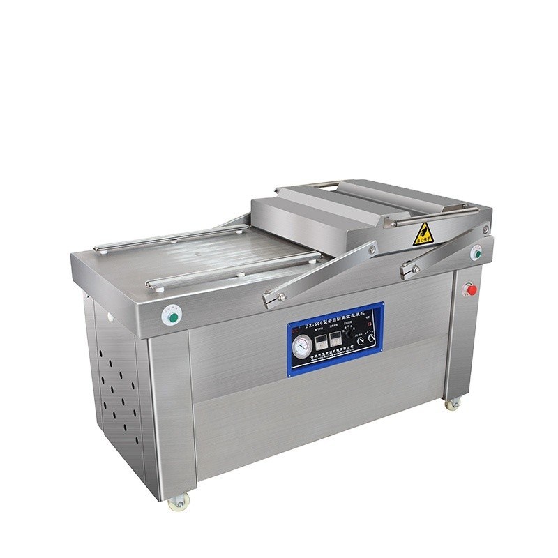 220V/50HZ DZ600 Salada de salmão Tofu Queijo líquido Chá Carne Bacon Pizza Hardware ICE Brick Vacuum Packing Machine