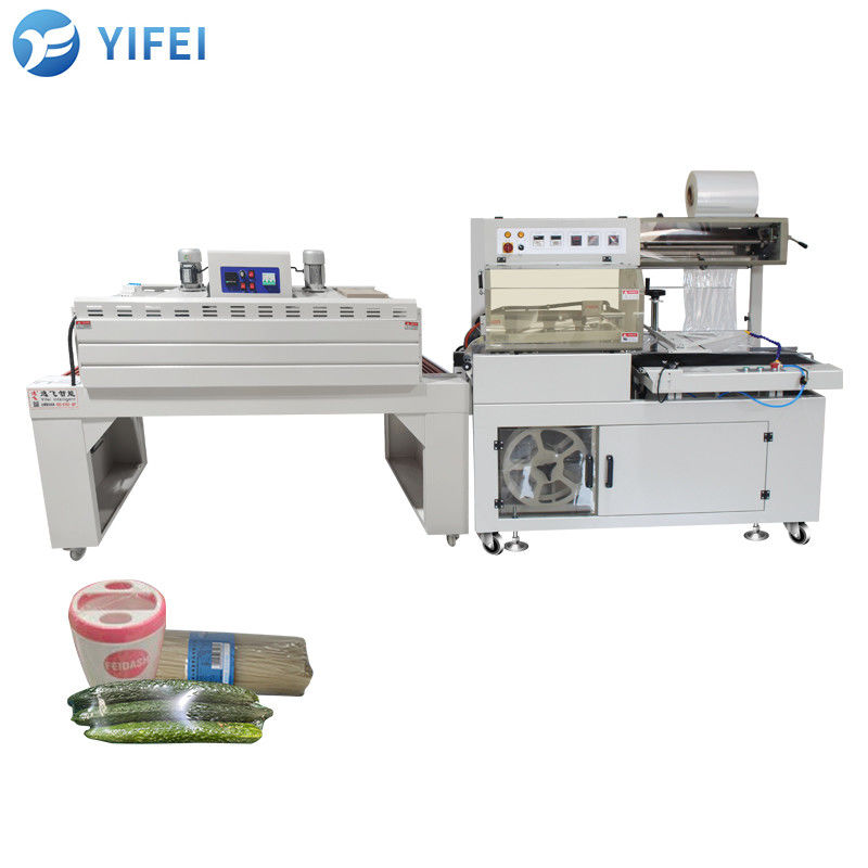 Máquina de embalagem de filmagem de 55 cm de largura máxima com vedação de barra L e função automática