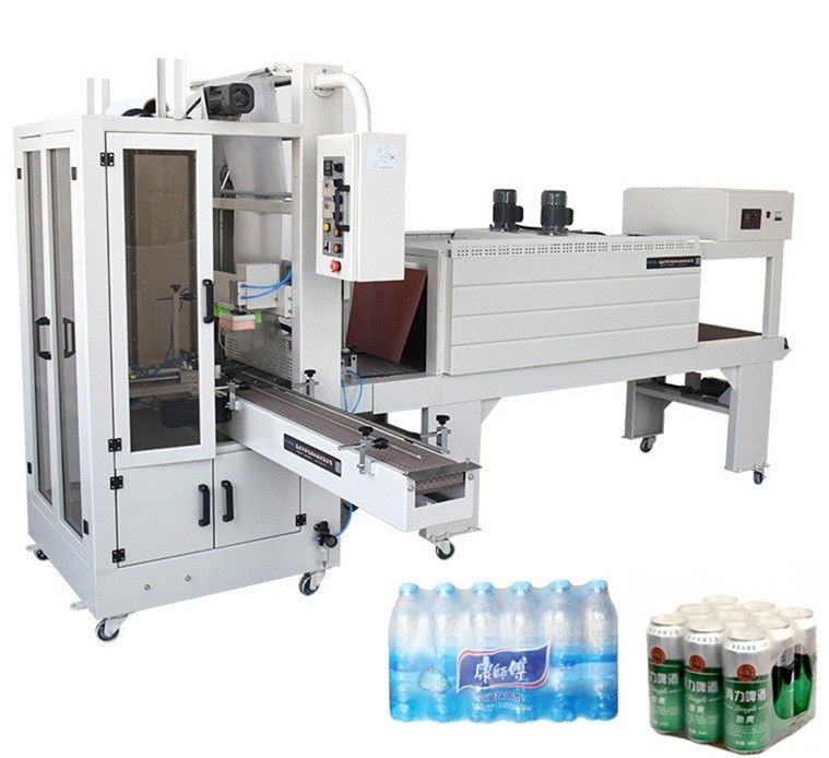 Máquina de embalagem de tubulação de aquecimento por película de PE aplicável para embalagens de garrafas de água para animais de estimação
