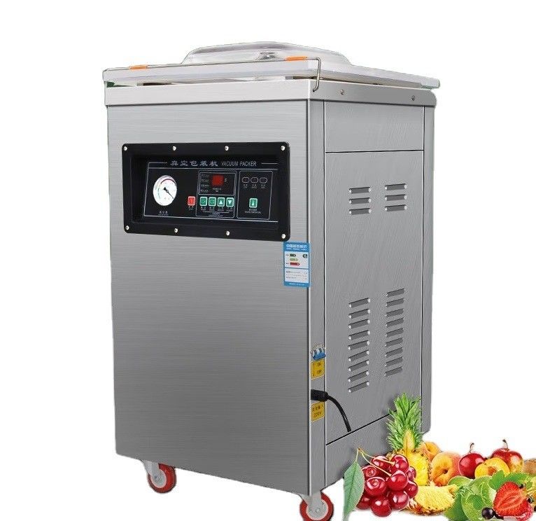 Máquina de embalagem a vácuo de sacos de plástico de câmara única para arroz Alimentos Peixe Milho Amendoim