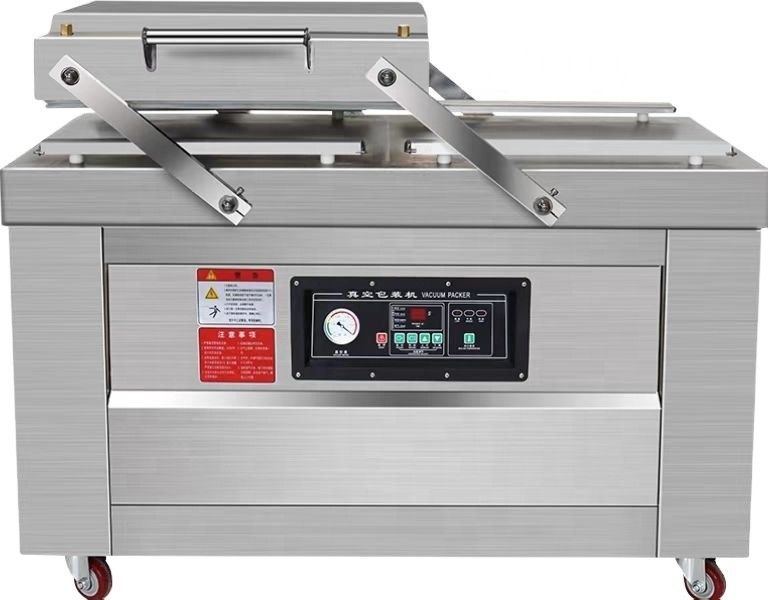 Máquina de vedação de vácuo de câmara dupla para frutas e vegetais